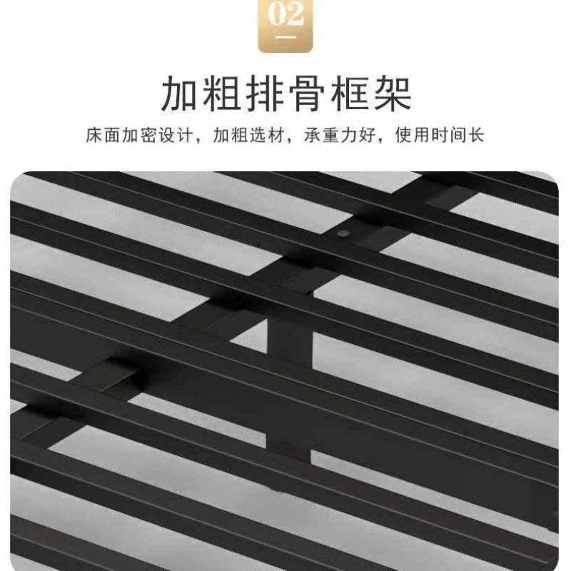 欧式铁艺床双人床铁床单人1.5米1.8铁架床宿舍现代简约网红床工厂