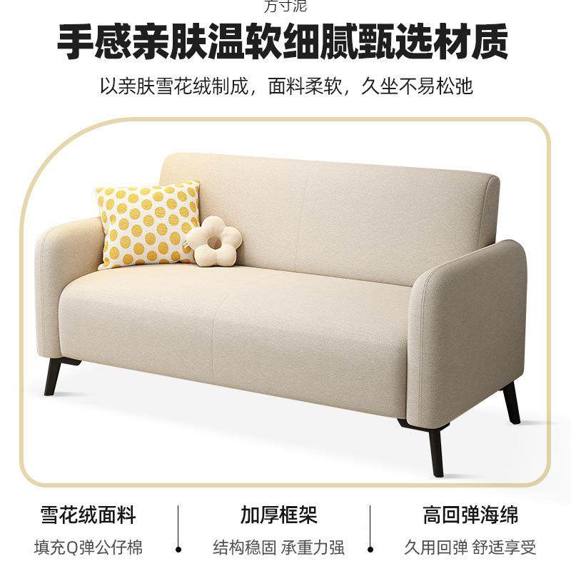 沙发客单小户型出厅租房屋室公寓阳见详情台房间卧简易布艺双人懒