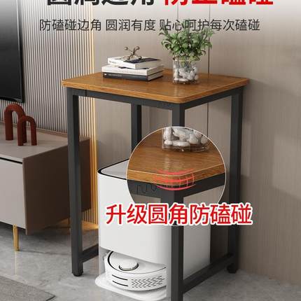 小简易高书桌学生家用可定桌子卧室床边物置架客厅rj-68686脚边几