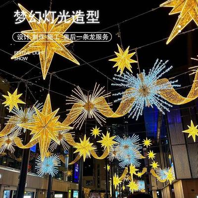 挂新款圣诞创意件爆炸星体异形圣诞树饰吊装饰001圣诞立节跨街灯