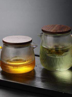 玻人璃小茶壶一用办公室泡茶器可火煮茶壶明水分茶离86086泡茶壶