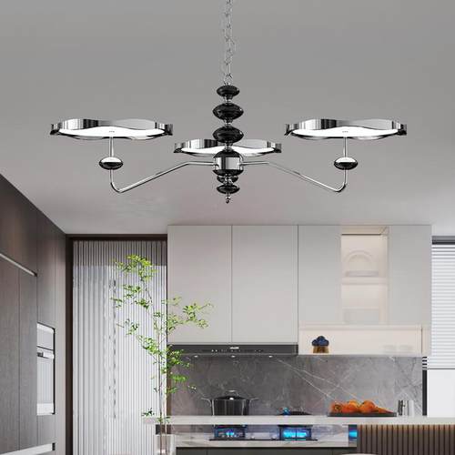 步步达法式奶油风客吊灯中古星吊链护大厅主灯全屋眼轨93灯具大厅