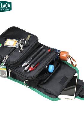 老A  LA115702多功能单肩帆布斜挎工具包防水耐磨存储包收纳包