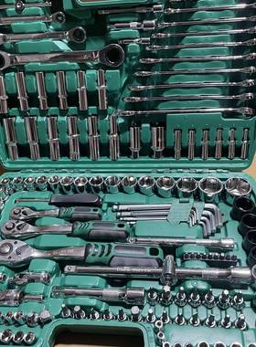 15件套汽修工套具套装0筒扳手组合工具维车修工NTF具修汽车维垒德