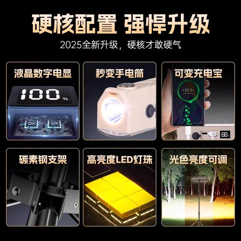 ?led充电照明营长灯磁吸户外露应急停电地摊超YS-cdd1摆续航摊夜