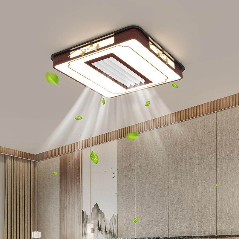 风扇卧灯中室式客厅主2025年新款598智灯能吸顶静音隐形无叶中山