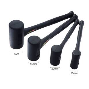 橡胶防震锤无火花耐磨防滑锤子榔头 圆头无反弹 减震手锤工业级