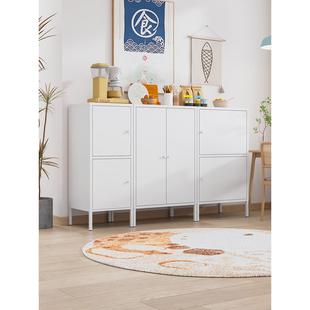 铁艺薄璃餐边柜客厅收纳HX 661简储玻物轻奢酒柜超家用厨房置物架