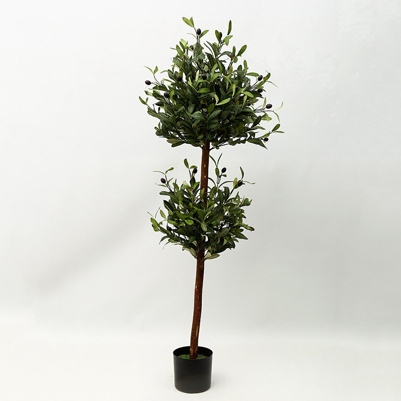 仿真绿植假盆栽大型装饰摆件客厅室内盆景仿真植物2层橄榄树假树