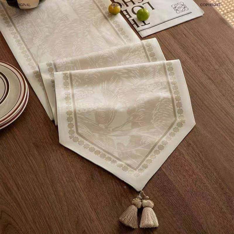 法式油复古奶风氛围巾感轻奢桌桌旗02616516餐布家用电视柜茶几长,居家布艺,桌旗,淘宝优惠券,粉丝福利购,淘宝优惠卷