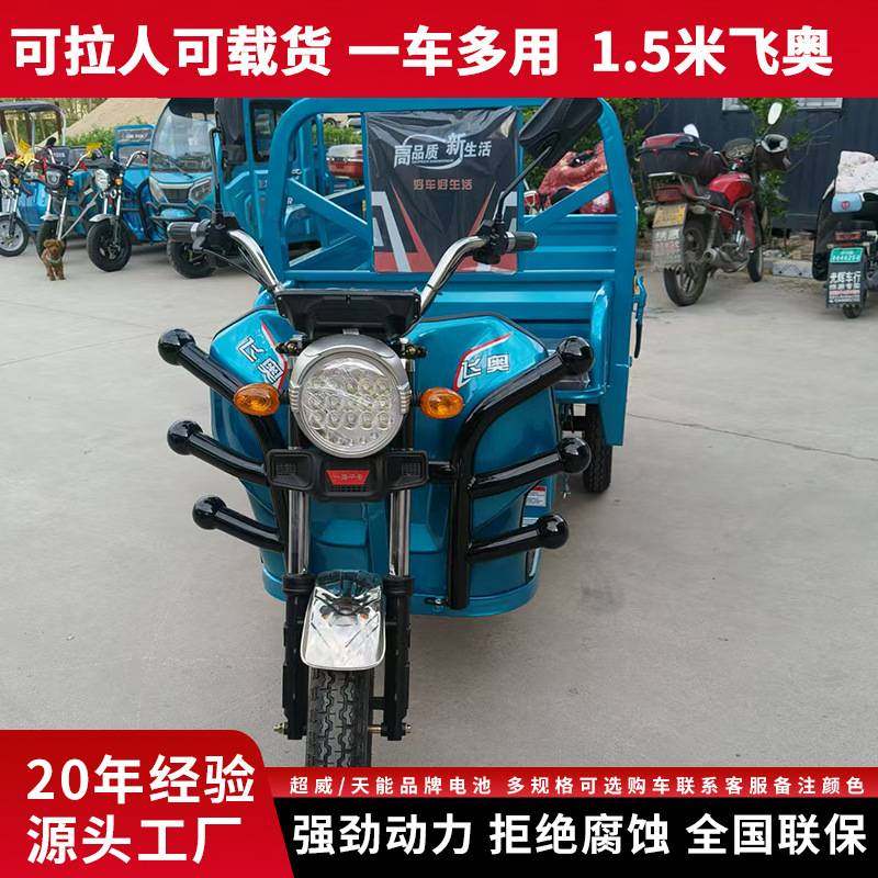 带斗电动三轮自卸式载重仓栅家用农贸市场运输厂家 电动三轮车