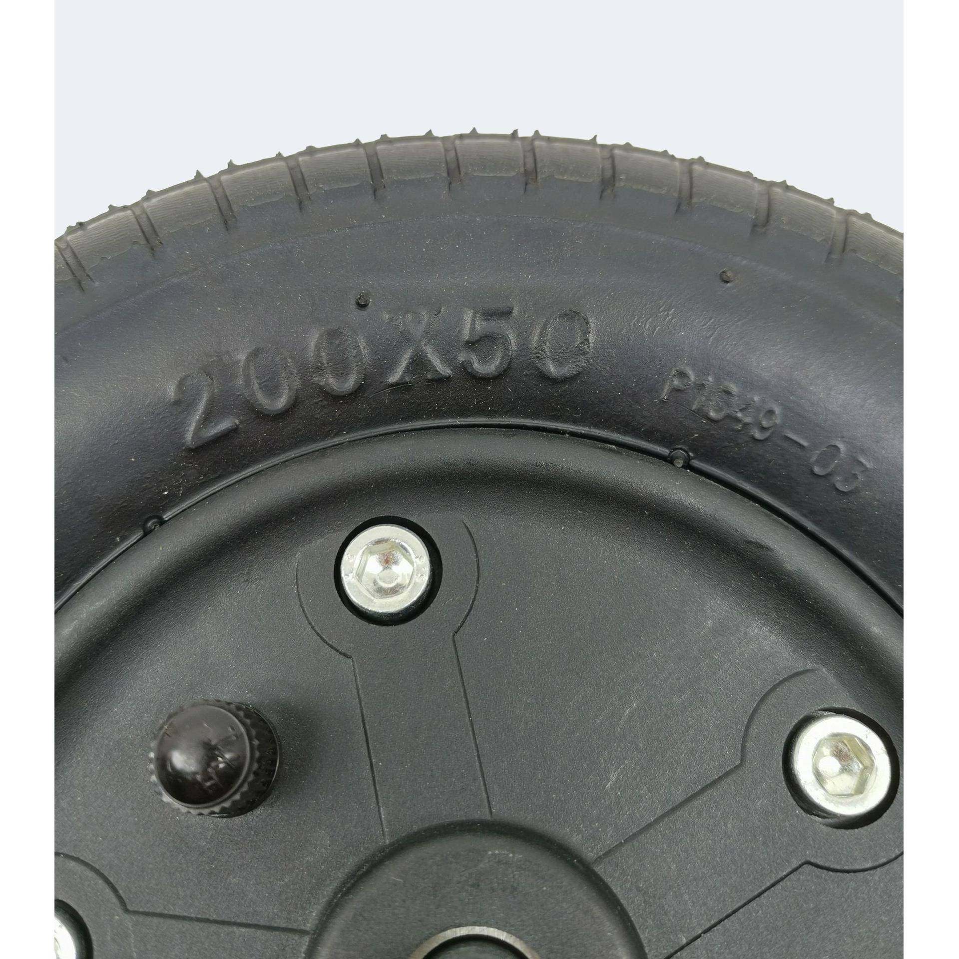 2*00轮0114充气轮椅前轮电动椅配件带管孔9m5m8寸