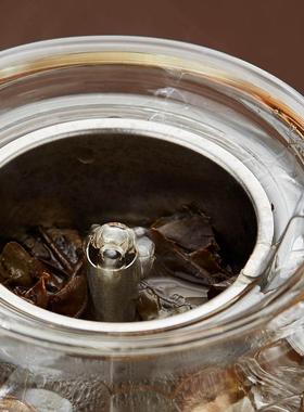 新羽手工电陶炉煮两用茶器侧把用泡花茶壶茶炉玻璃茶48430具家煮