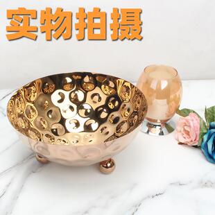 卓锈晋不钢UZJ-072形锤印冷果盘小食盘冷菜盘寿水司自助餐厅餐