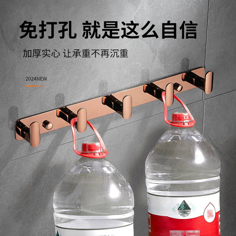 【源头厂家】全铜挂衣钩玄关挂钩卫生间排钩壁挂墙壁衣柜门后衣帽