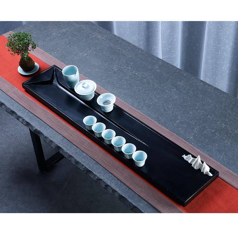锐粉青茶具家用办公20210615桌面茶室台装海托盘整块雕刻茶盘茶具