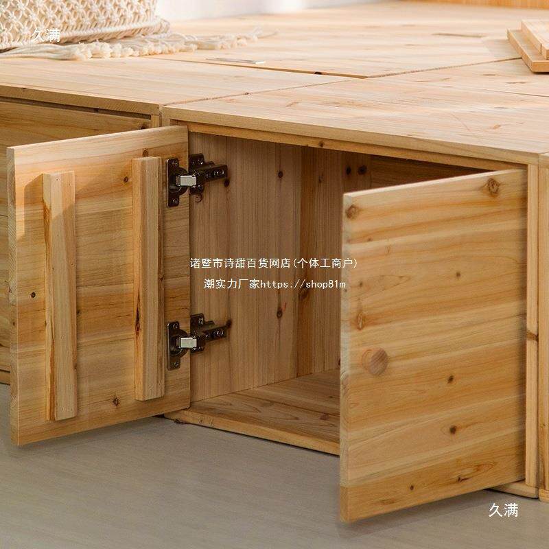 榻榻实米接床箱自由组合木B001箱拼床木箱子储物长方形收拼纳柜箱