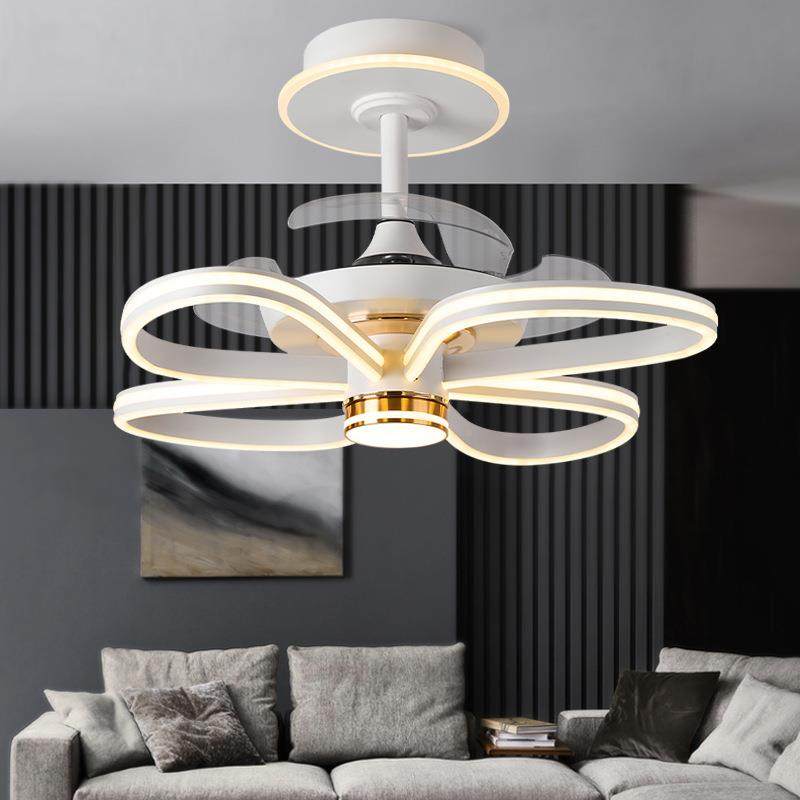 现代简约风扇卧室灯餐厅扇灯静840音家用电扇灯一体隐形风扇吊吊,家装灯饰光源,风扇灯,淘宝优惠券,粉丝福利购,淘宝优惠卷