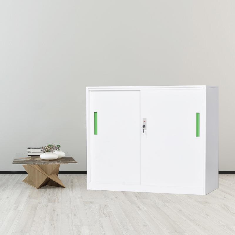 拆装门ok-081小移公矮柜办柜室桌边文件柜推拉式档案资料存储铁皮