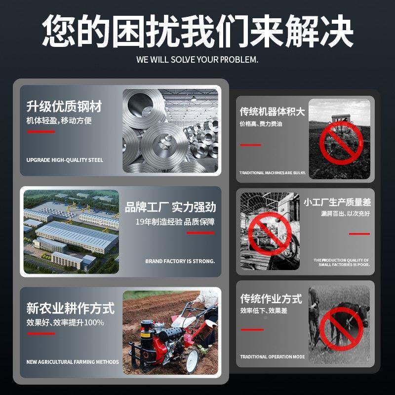 微耕家机新犁款地全套柴油耕地机小型打机开沟地耕ESX田农用旋耕