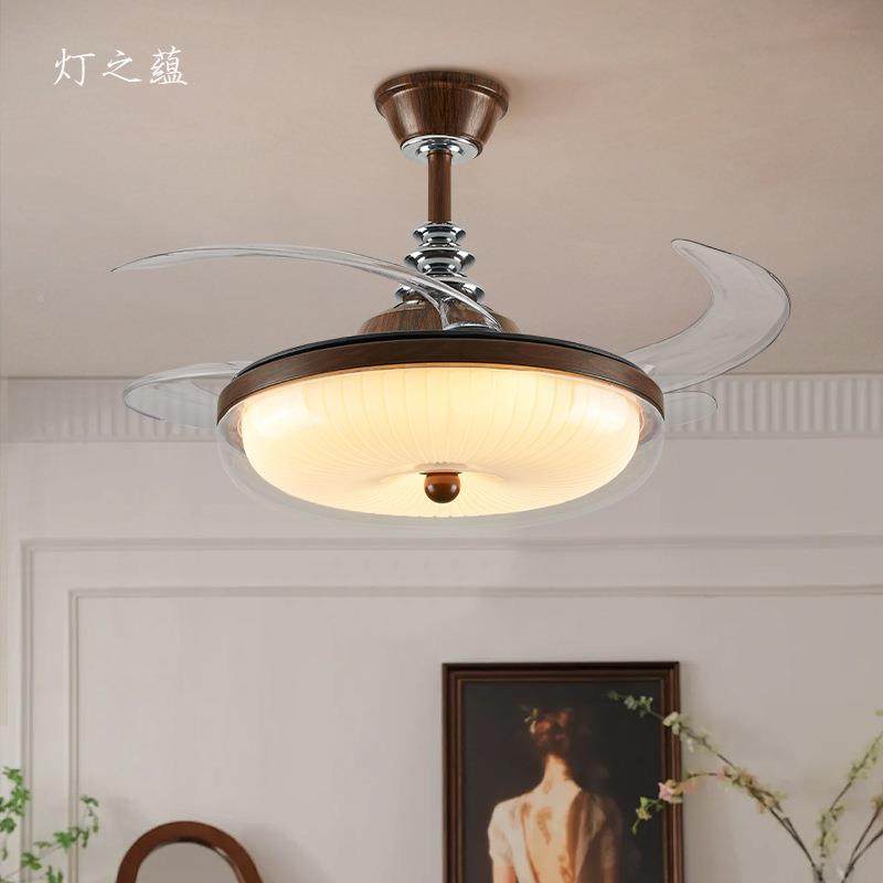 新中式风扇隐形吊扇灯家128用古客厅餐厅卧电室书房餐灯桌中一体,家装灯饰光源,风扇灯,淘宝优惠券,粉丝福利购,淘宝优惠卷