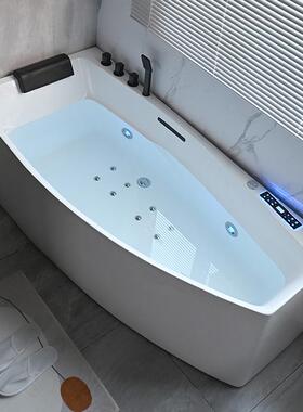 浴缸亚式克力用恒温冲36372酒浪按摩店浴缸家洗澡浴缸日深泡浴缸