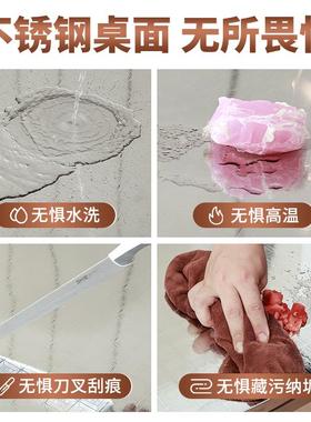 不锈钢折叠子餐桌家用F768STHS简排易学习写字桌户外烧烤桌桌夜宵