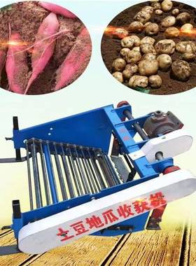 农用大棚土豆手收获头机自动筛土挖红薯芋获机扶式大AZE蒜花生摘