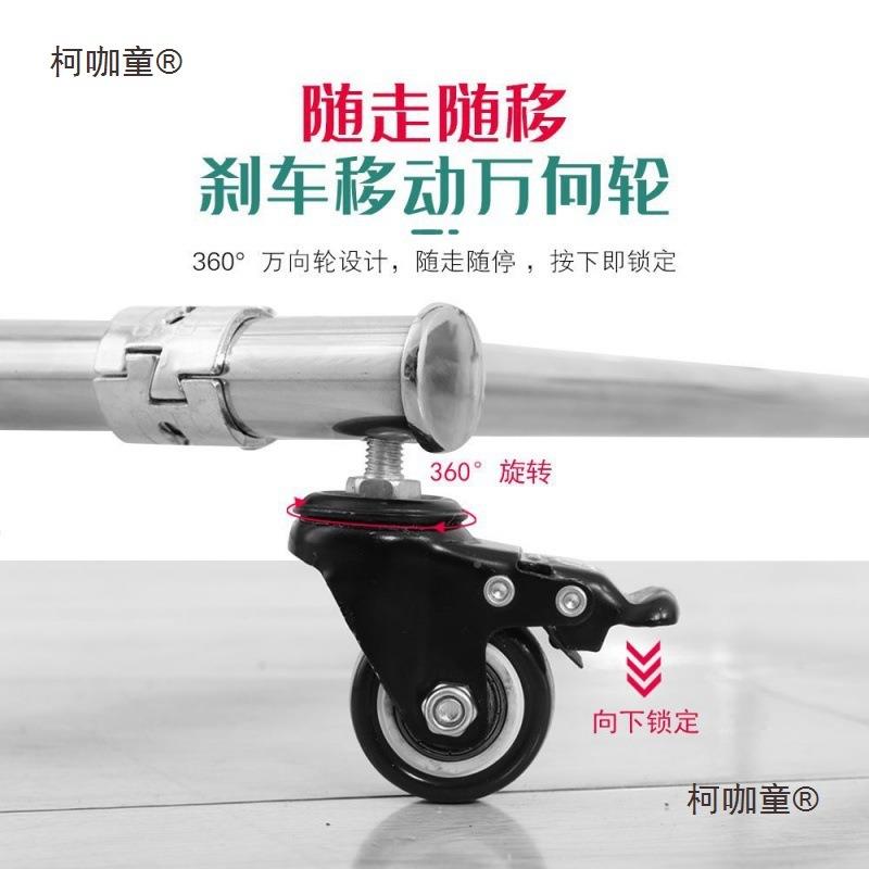 不锈钢放移动把拖柯咖童架洁落地式扫把拖布家用清工具地拖收纳置