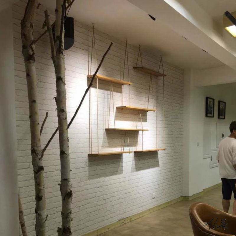 工业风置物架壁挂酒架餐厅吊架架空隔板架绿植挂墙墙上空中吊柜