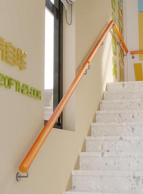 欧式楼家NBQ梯扶手木靠墙实别墅阁楼幼室内老人滑拉手用儿园走廊