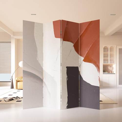 屏风客公隔断现代简约厅房间双面40*180家用遮挡板叠墙可折移动办