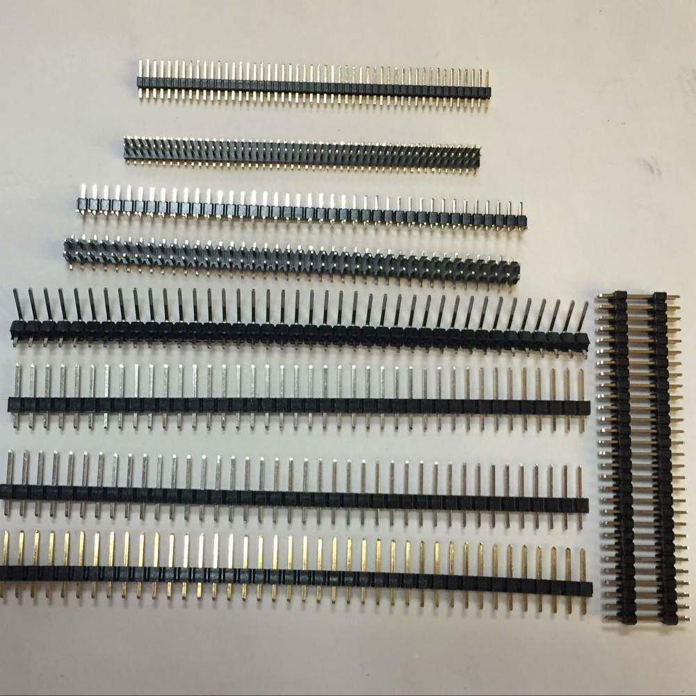 2.5×mm单40排排针1*4PVHL，针长15mm加长排针排母140P直插DIP热