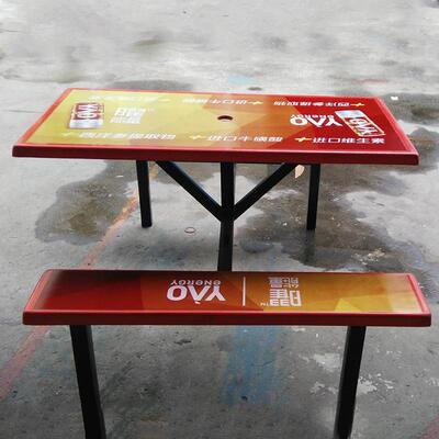 玻璃钢餐桌定制厂员工连体璃钢告广工餐桌椅学校HJK玻食堂餐桌椅