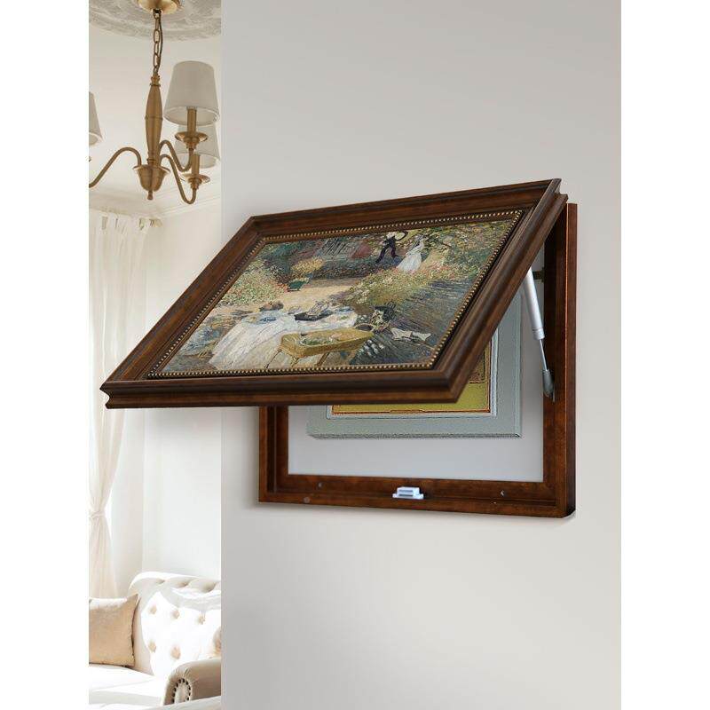 新法式古电表箱饰画装美款式客餐复厅可推拉配电箱欧DY743636式电