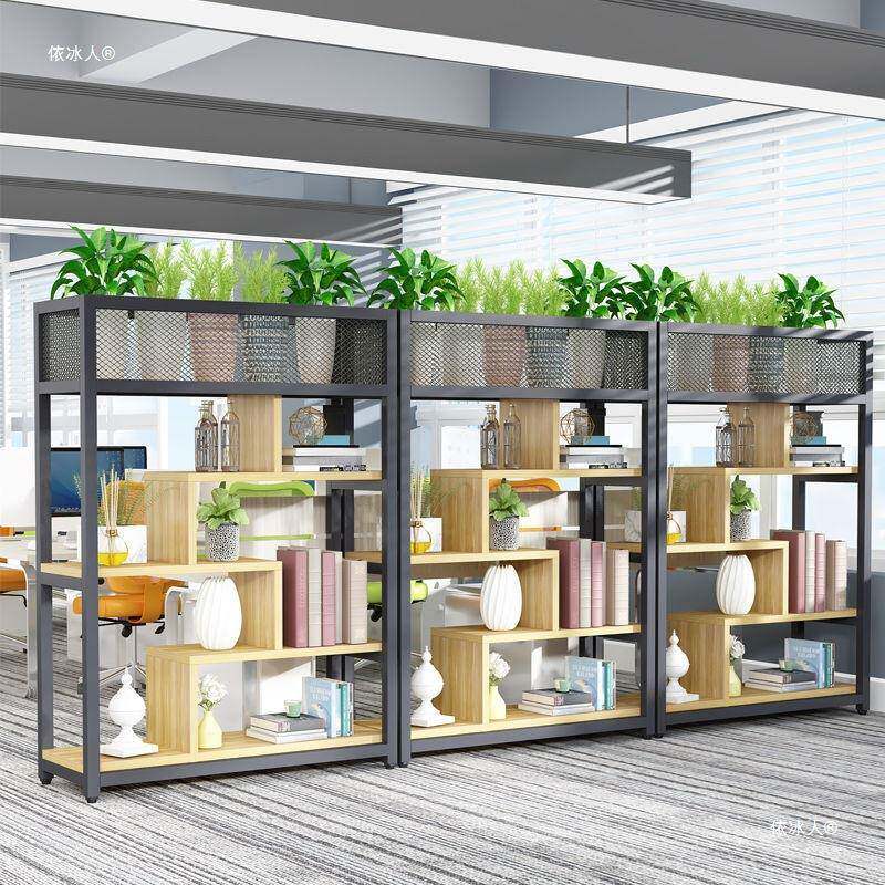 铁办公室创意屏风架隔断置架关玄餐厅墙隔断装饰物架落地花艺无品