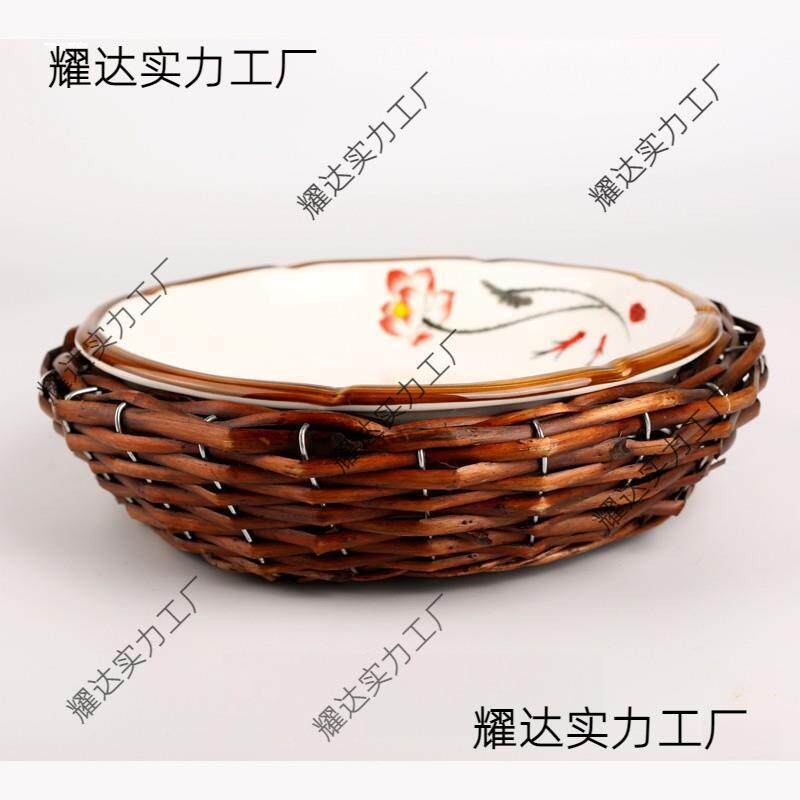 农家特盘土菜馆大盘鸡烧菜餐具巢陶瓷盘色私房菜意境菜创意酒VVE