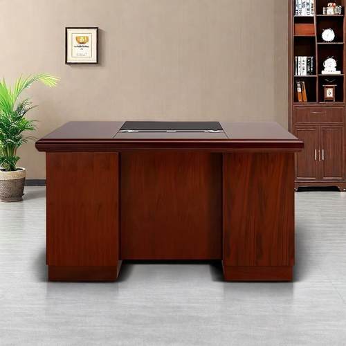 新中贴书桌办公家具电脑职桌员油漆木皮办公桌办公室ZY-7电脑桌式