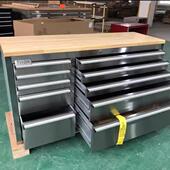 5英寸5美式 不锈钢车库大型推车橡木多功能赛车141胶工台汽修工具