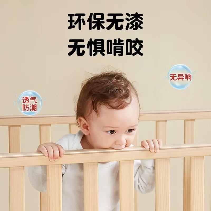 实木儿护童拼接床无品牌/儿大儿童带栏加宽宝宝床男孩女孩床边床