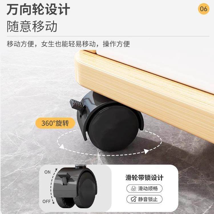 文件打桌下办公边柜带BG0037锁办柜公室柜子印机置物柜抽屉矮柜柜