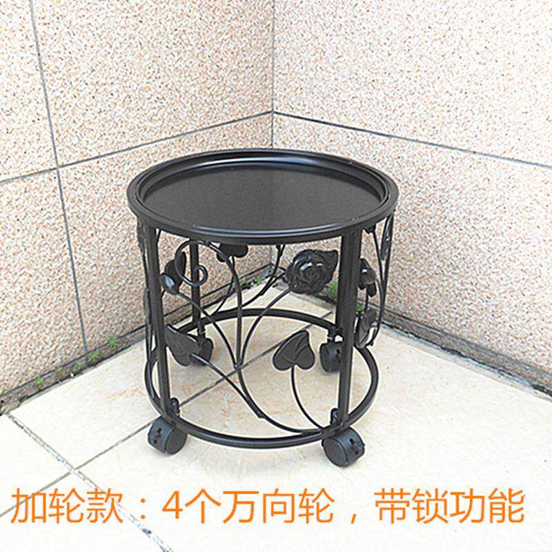 N客厅落地式铁艺5花盆架鱼缸架子地面单花层特矮架大BH016587号带