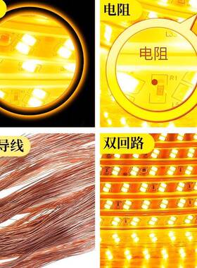 Cas9666ae水mbild灯带地24v36v户外防工程工地下室隧道装饰照明白