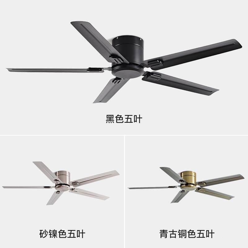 吸顶无灯吊扇大静风黑力餐厅656厅客家用音商用办公室色工业电风