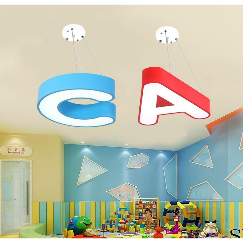 led彩色卡店通AB509C灯D字母灯幼儿园教室吊早教母婴灯儿童房吸顶