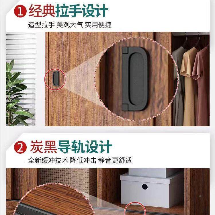 推拉门柜家用卧室简6131易柜组装出衣租房衣木储藏经济小型质儿童