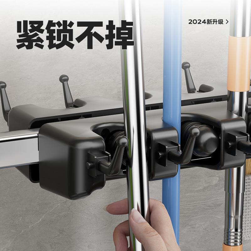 动拖把架落地不锈钢用放扫把拖置物架商清洁卫生工具ltao6501收布