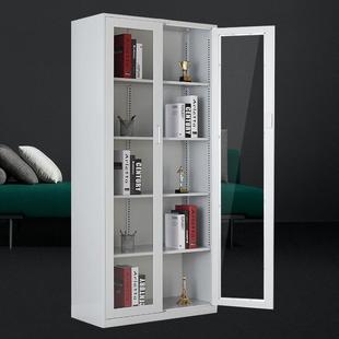 文件柜皮公二ke 059斗资料柜五节档案中柜玻璃对开门钢制文件柜铁