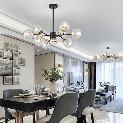 厅吊现灯简约代大气大灯餐厅灯主客卧室灯2676025新款轻年奢中山