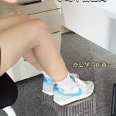 办公室防止翘二郎腿踏脚板矫正小塑料透明防滑沙发垫踩搁脚凳子